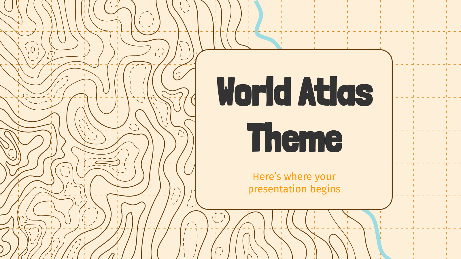 世界地图主题PowerPoint模板